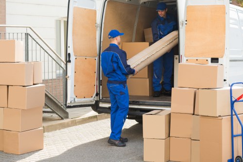 A moving van ready for a local Epsom home move