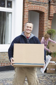 House movers preparing a residential move in Epsom