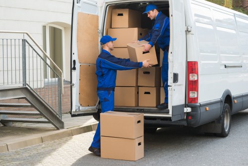 Local removals preparation checklist and boxes ready for transport