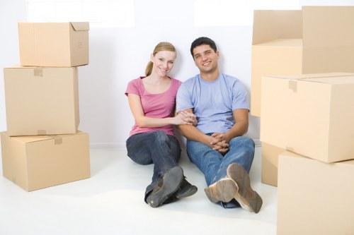 Professional packing and box handling for a move
