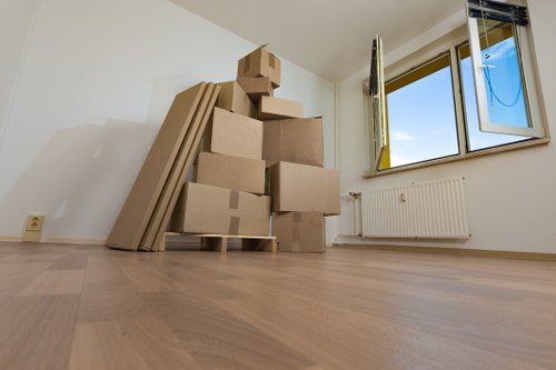 Removal team planning a house move in Epsom