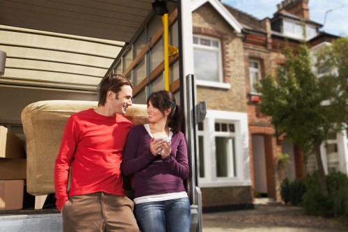 Careful handling of office equipment during an Epsom move